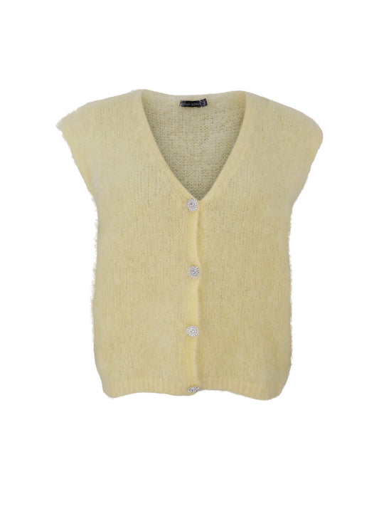 Black Colour BJOERK knit vest