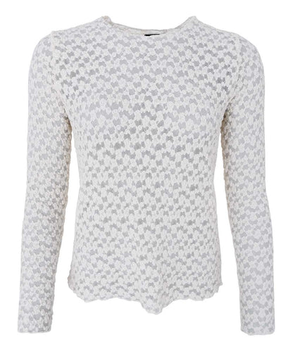 Black Colour BLAIR LS LACE BLOUSE