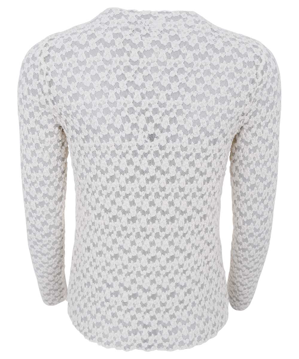 Black Colour BLAIR LS LACE BLOUSE