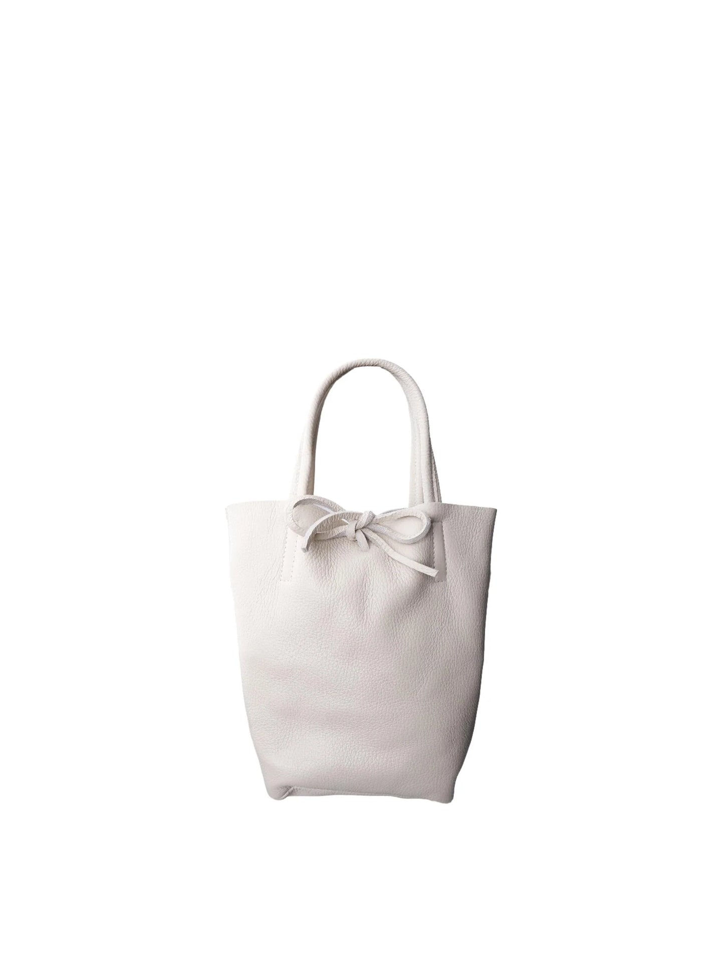Black Colour CHRISTY mini leather totebag