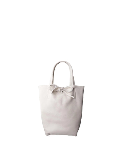 Black Colour CHRISTY mini leather totebag