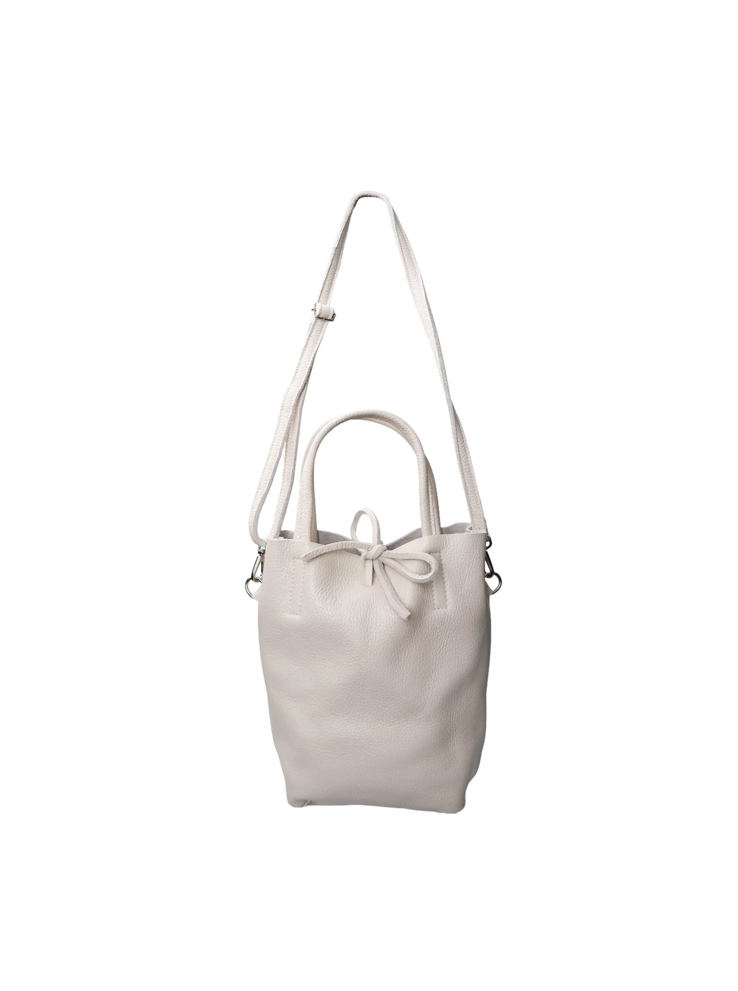 Black Colour CHRISTY mini leather totebag