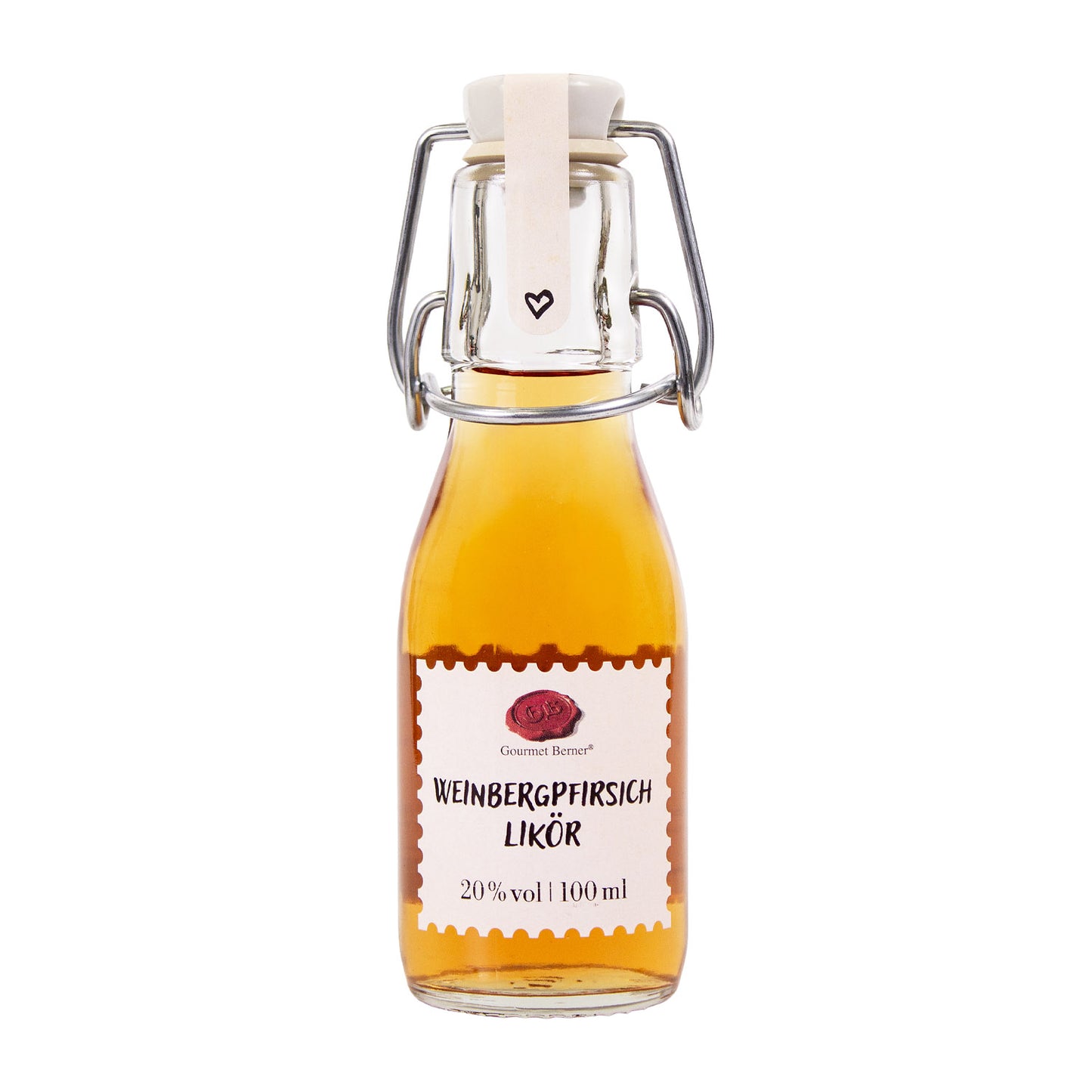 Flaschenkinder: Weinbergpfirsich Likör, 20% vol, 0,1 l
