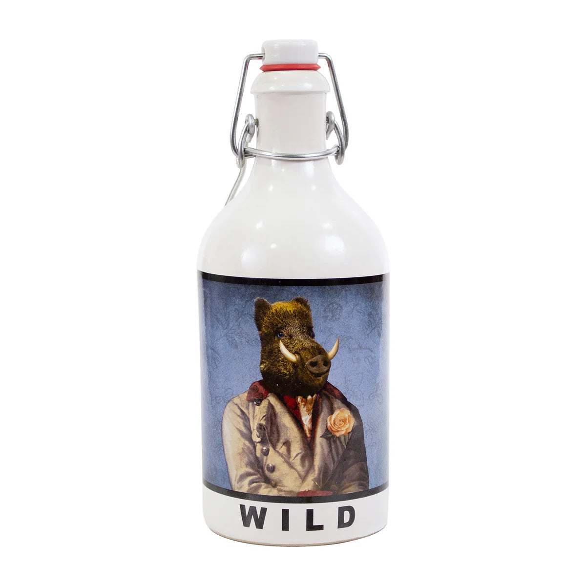 Berner's WILD (er) Orangen-Ingwerlikör mit Jamaika Rum, 52% vol, 0,5l Tonflasche, zum flambieren geeignet