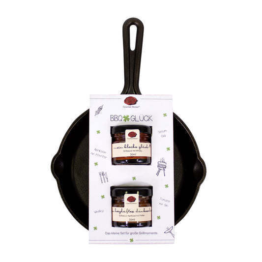 BBQ Glück: Schlemmerpfanne – Grillsauce Aniküsse mit Pfeffer 30 ml