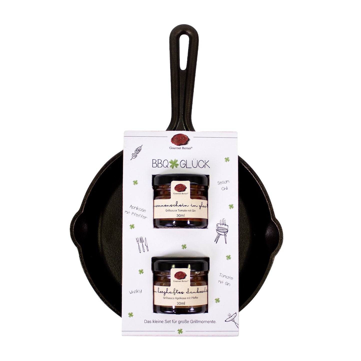 BBQ Glück: Schlemmerpfanne – Grillsauce Sesam Chili 30 ml