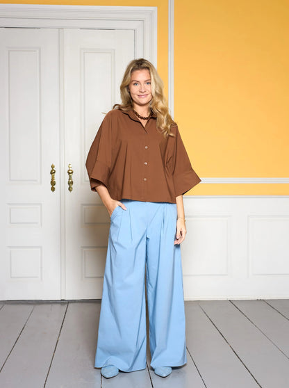 Black Colour Davina Wideleg Pant