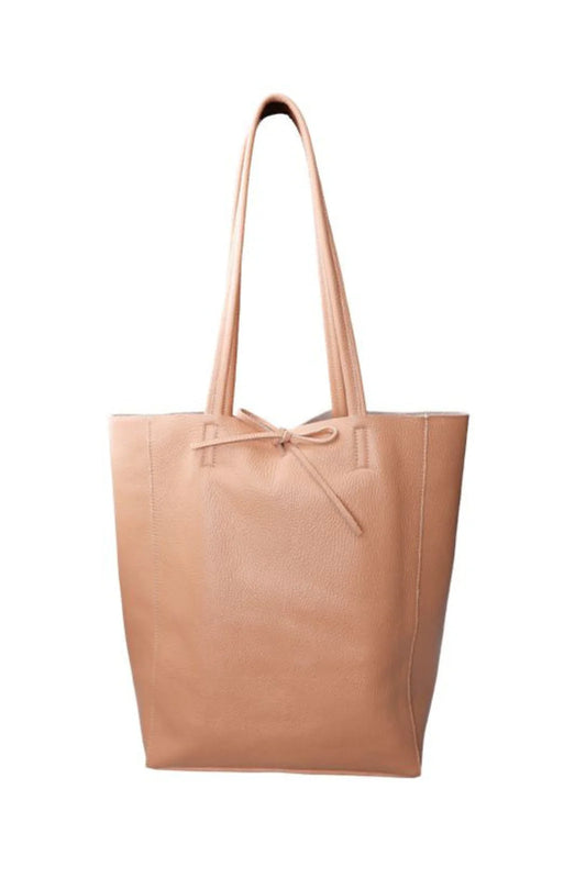 Black Colour CHRISTY leather totebag