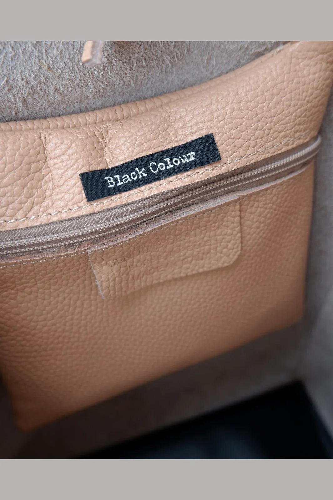 Black Colour CHRISTY leather totebag