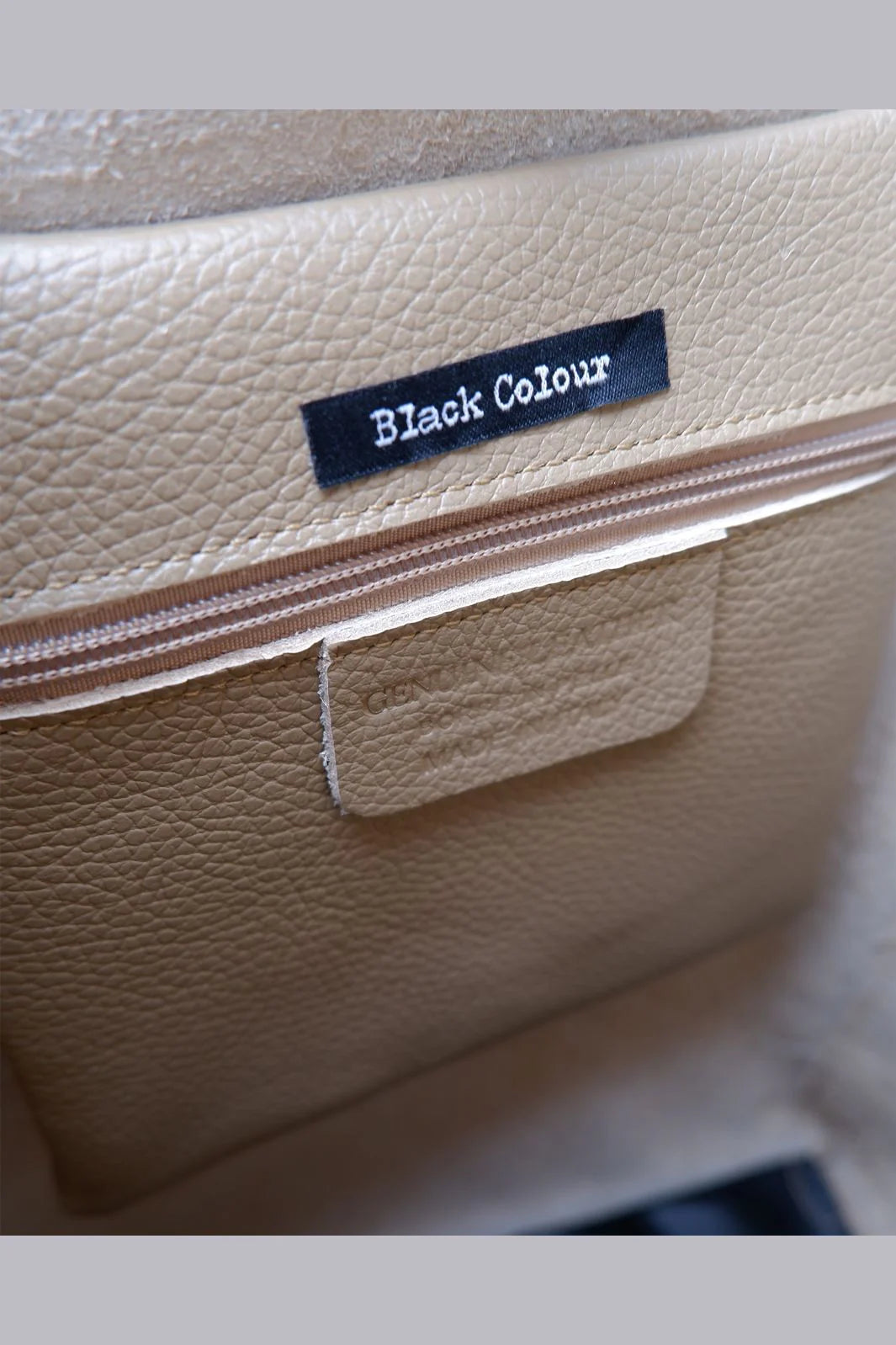 Black Colour CHRISTY leather totebag