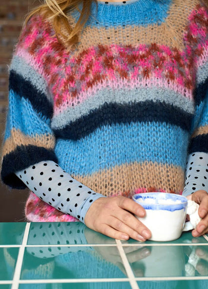Black Colour SOPHIE STRIPED JUMPER