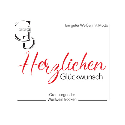 Herzlichen Glückwunsch – Grauburgunder Bio-Weißwein trocken 2022 (0,75 l)