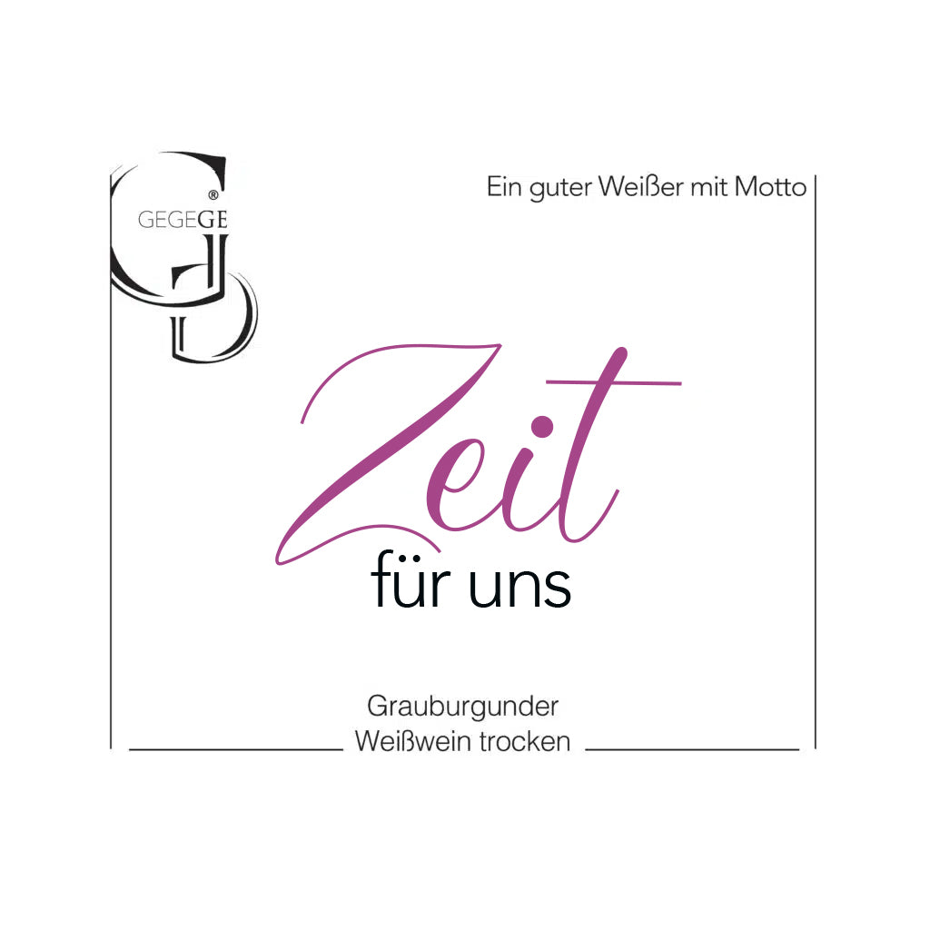 Zeit für UNS – Grauburgunder Bio-Weißwein trocken 2022 (0,75 l)