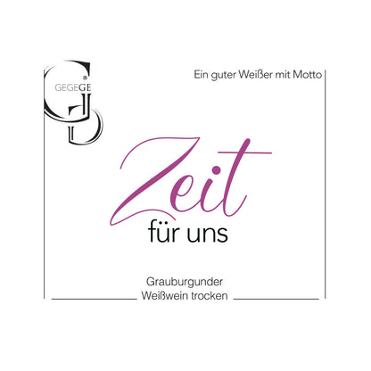 Zeit für UNS – Grauburgunder Bio-Weißwein trocken 2022 (0,75 l)